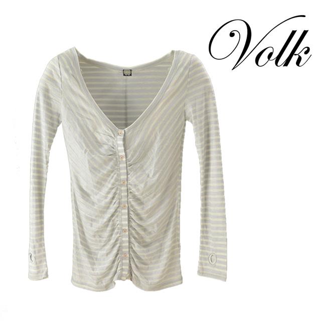 CARISIAS/カリシアス ボーダーサムホールカーディガン レディース トップス 薄手 ロングの通販は