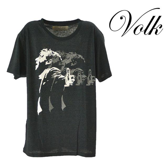 HEALTH/ヘルス PORTION プリントTシャツ メンズ トップス Tシャツ 半袖 ブラック 黒