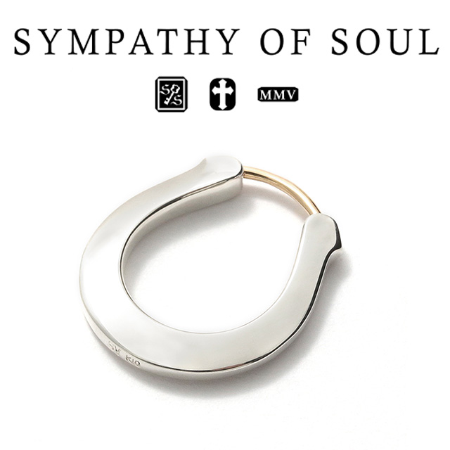シンパシーオブソウル 馬沓 頼み所 ピアス しろがね色 sympathy of soul Horseshoe Hoop Pierce Silver