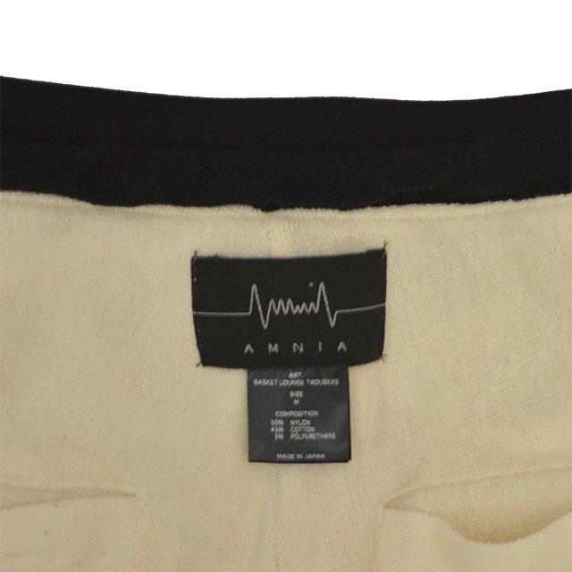 AMNIA/アムニア BASKET LOUNGE TROUSERS パイルハーフパンツ メンズ