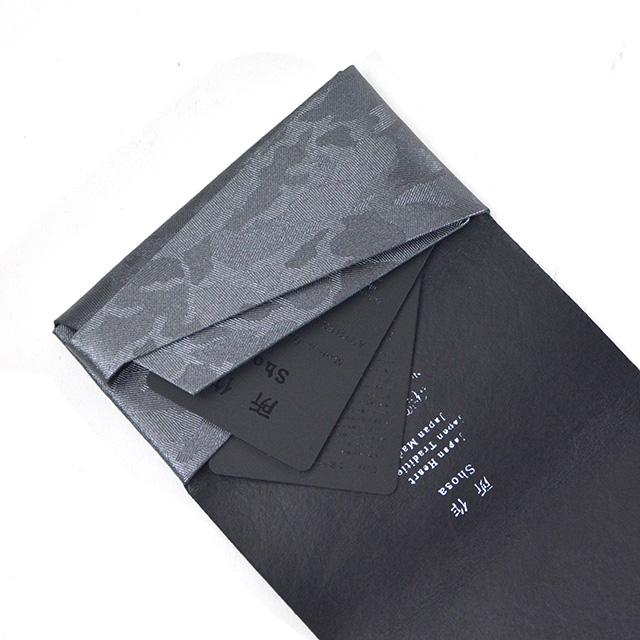 所作 カードケース【ガンメタ 迷彩】 レザー shosa No,No,Yes!【正規販売】