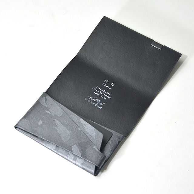 所作 カードケース【ガンメタ 迷彩】 レザー shosa No,No,Yes!【正規販売】