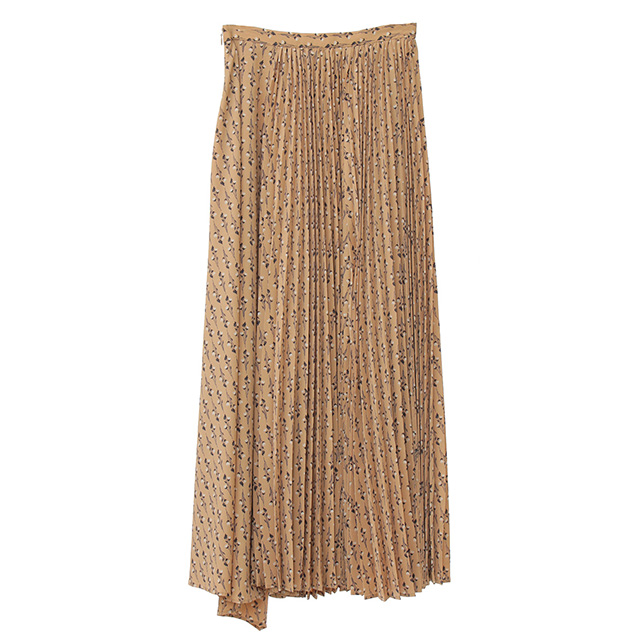 クラネ CLANE ストライプ フラワー プリーツスカート STRIPE FLOWER  