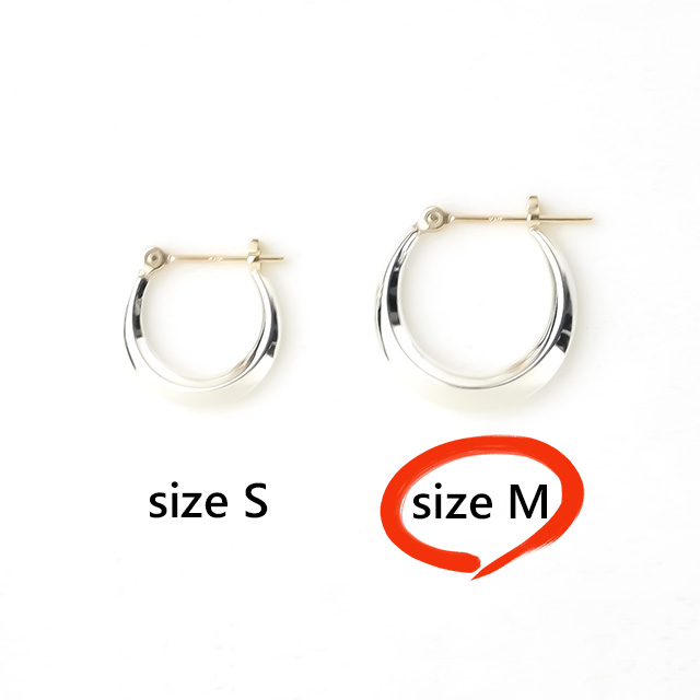 SYMPATHY OF SOUL ムーンフープピアス - M - SYMPATHY OF SOUL（シンパシーオブソウル） Moon Hoop Pierce