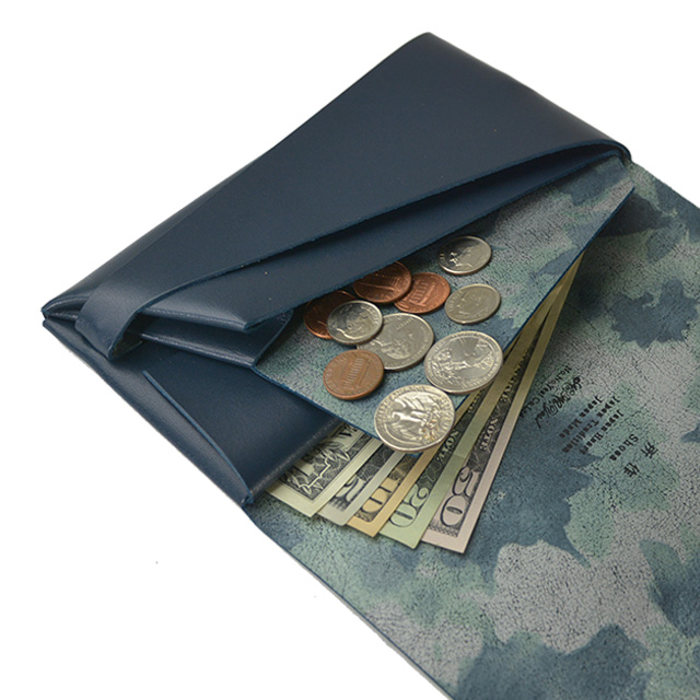 所作 長財布 【フローラル】 ネイビー レザー ロング ウォレット shosa No,No,Yes! 【正規販売】 所作 長財布 【フローラル】 ネイビー レザー ロング ウォレット shosa