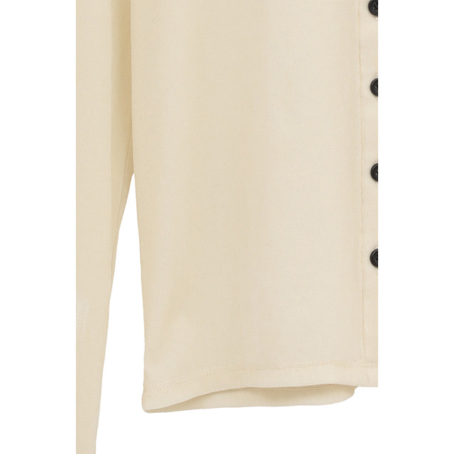 クラネ CLANE チュール フロッキー シャツ TULLE FLOCKY SHIRTS 長袖