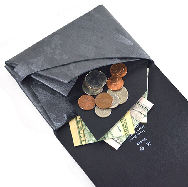 所作 財布 【ガンメタ 迷彩】 ショート ウォレット1.0 レザー shosa No