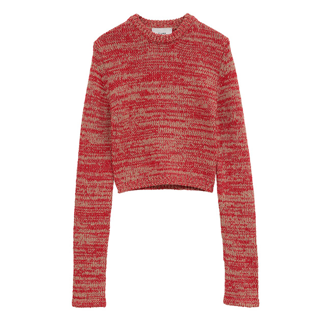 クラネ CLANE コットン ショート ニット トップス COTTON SHORT KNIT