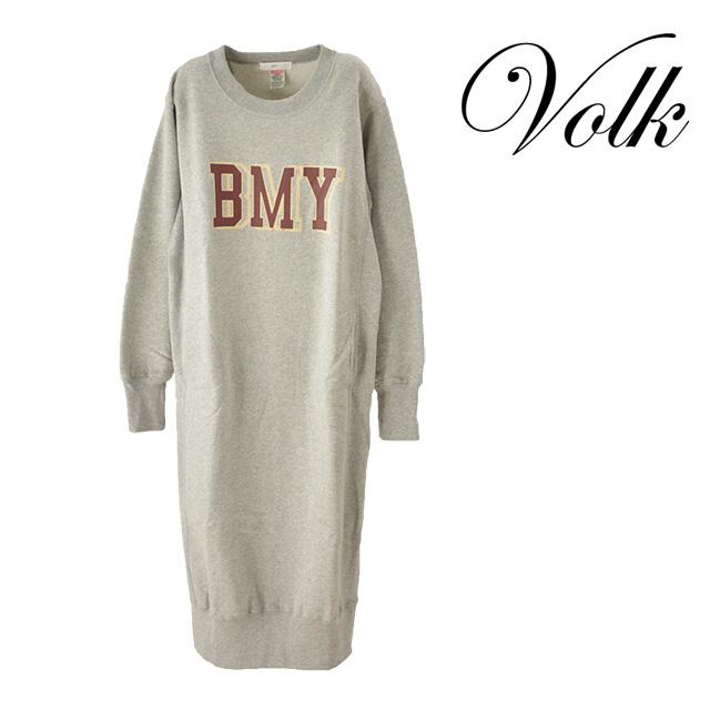 Bymity/バイマティ スウェットワンピース レディース ワンピース グレー ミモレ丈 綿