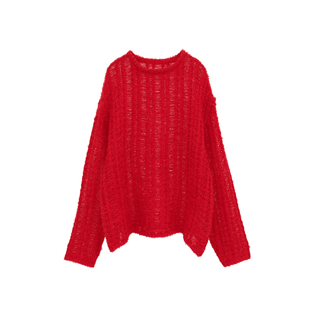 クラネ CLANE シアーシャギー ルーズ ニット トップス  SHEER SHAGGY LOOSE KNIT TOPS 【2025 新作】