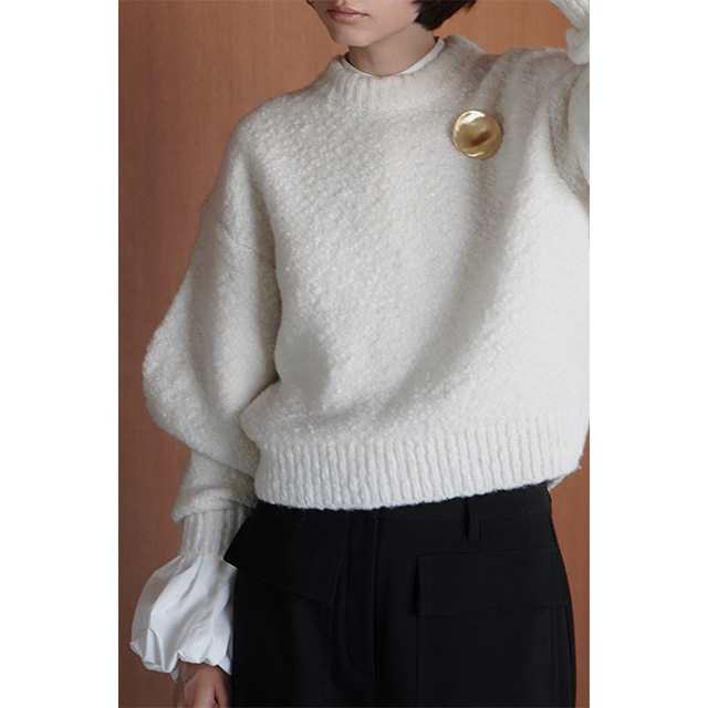 クラネ CLANE ブローチセット ソフト スラブ ニット トップス BROOCH SET SOFT SLUB KNIT TOPS 【2023  新作】｜au PAY マーケット