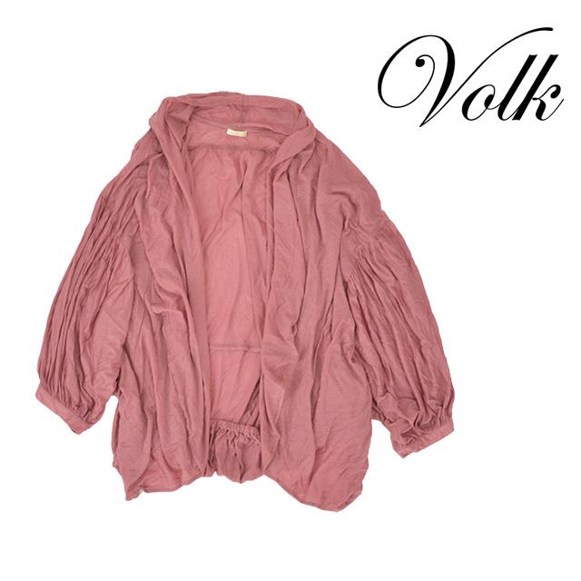 DOROA/ドロア ドルマンカーディガン レディース カーディガン パープル 上着 薄手 七分袖