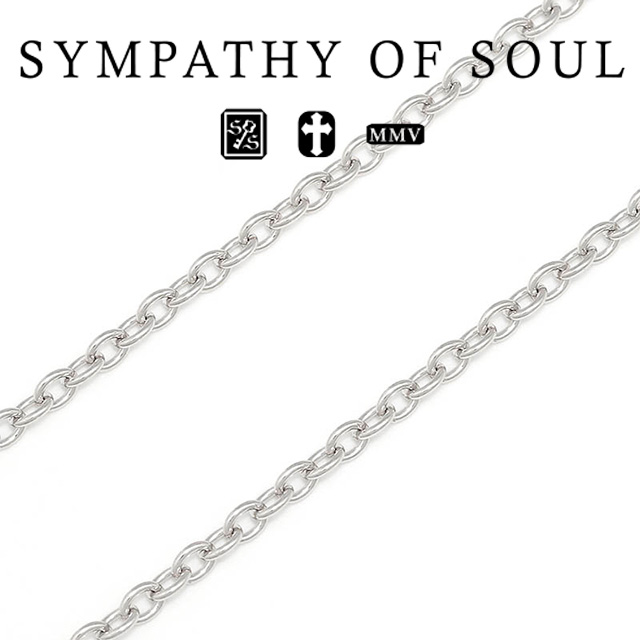 シンパシーオブソウル C1208PH 2.1ｍｍ 50cm シルバー アズキ チェーン シャイニー sympathy of soul