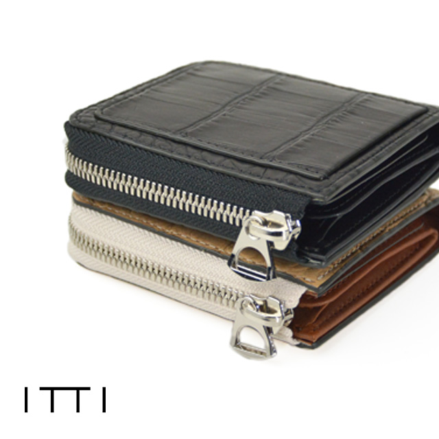 ITTI イッチ CRISTY VERY COMPACT WLT .5 / NUME CROCO クリスティ ベリー コンパクト ウォレット 5 クロコ 本革