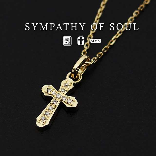 シンパシーオブソウル K18 sympathy of soul スムースクロスネックレス ...