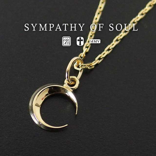 シンパシーオブソウル スモール ムーン チャーム K18 イエロー ゴールド ネックレス 月 男女兼用 sympathy of soul Small Moon Charm - K