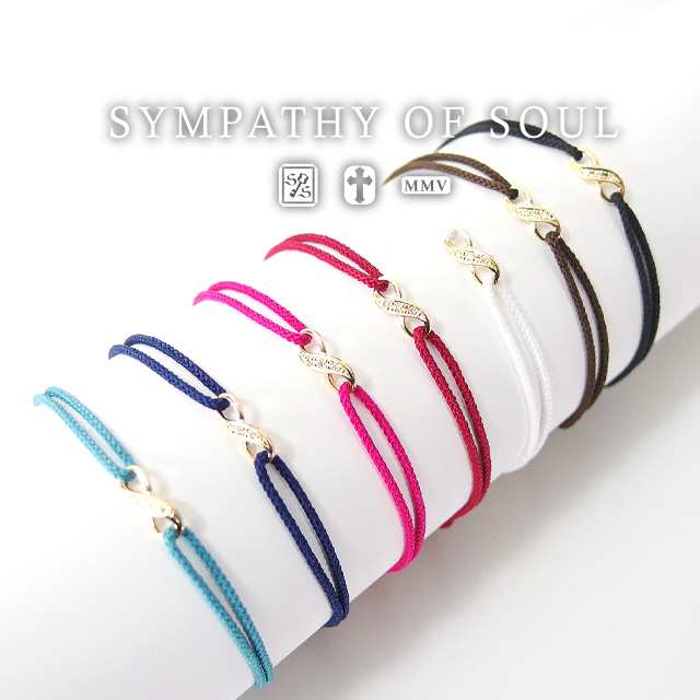 シンパシーオブソウル コードブレスレット w/ダイヤ K18ゴールド sympathy of soul Infinity HOPE Cord  Bracelet w/Diamond メンズ レデ｜au PAY マーケット