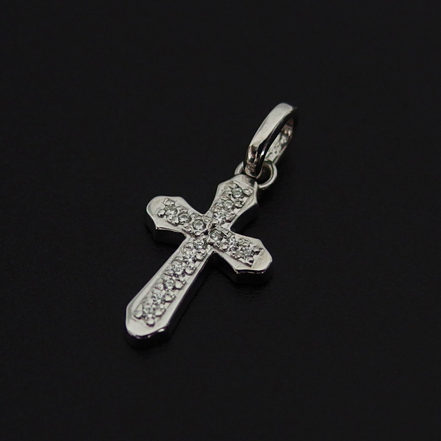 シンパシーオブソウル シルバークロスネックレスM Smooth Cross Pendant M - Silver w/CZ メンズ レディース ユニセックス sympathy of_1
