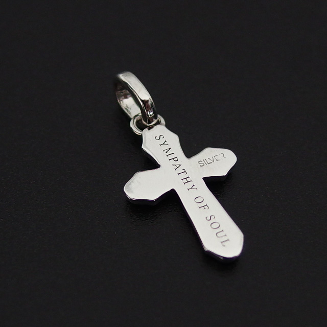 シンパシーオブソウル シルバークロスネックレスM Smooth Cross Pendant M - Silver w/CZ メンズ レディース ユニセックス sympathy of_2