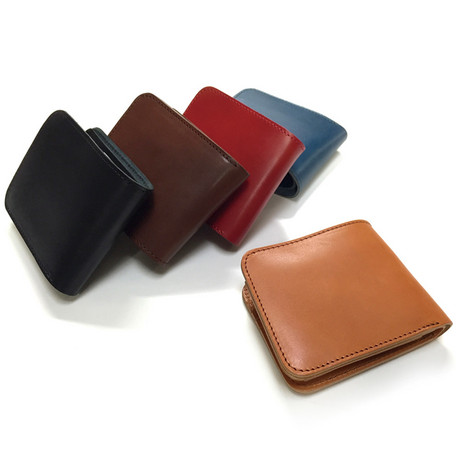 二つ折り財布 メンズ 送料無料【tachiya】栃木レザー二つ折りウォレットの通販は 7,884円