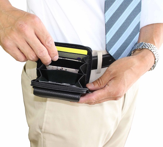 財布 ベルトパース【日本製】【レザー】【カード収納】送料無料 ヤマトメールDM便発送の通販は 8,462円