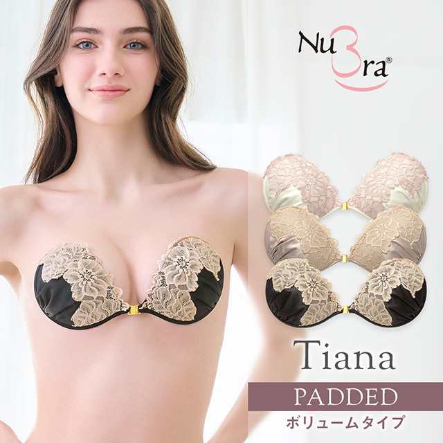 NuBra 公式 ヌーブラ パテッド ティアナ 正規品 2024年秋冬新作 デザイン 谷間 盛れる シリコンブラ ヌードブラ ドレス 結婚式