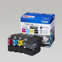 純正 ブラザー LC119/115-4PK 4色セット インクカートリッジ brother【純正インク】[SEI]【ゆうパケット対応不可】【送料無料】
