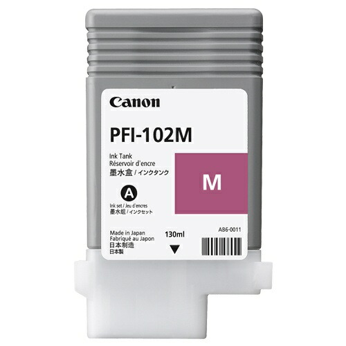 純正 キヤノン PFI-102M マゼンタ インクタンク Canon純正インク[SEI]【ゆうパケット対応不可】
