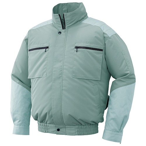 SUN-S 空調風神服長袖ブルゾン KU92600 モスグリーン L|au PAY マーケット