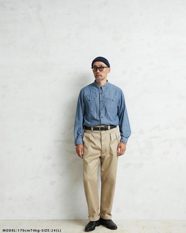 フランス軍チノトラウザー チノパン WAIPER] フランス軍 1950〜60年代