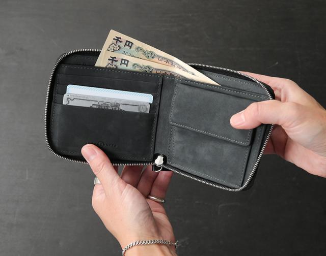 ARTS＆CRAFTS アーツアンドクラフツ 1201602 CORDOVAN コードバン ラウンドジップ ビルフォールド ウォレット 日本製【T】【Cx】_7