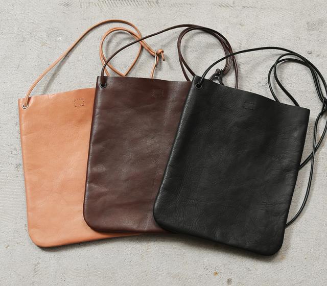 ARTS＆CRAFTS アーツアンドクラフツ 1104904 HORSE LEATHER ホースレザー フラットショルダー L 日本製【T】【Cx】｜ARTS＆CRAFTS アーツアンドクラフツ 1104904 HORSE LEATHER ホースレザー フラットショルダー L バッグ メンズ レディース 斜め掛け 本革_9