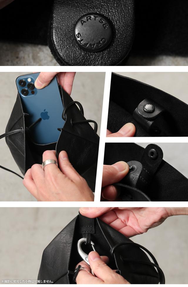 ARTS＆CRAFTS アーツアンドクラフツ 1104904 HORSE LEATHER ホースレザー フラットショルダー L 日本製【T】【Cx】｜ARTS＆CRAFTS アーツアンドクラフツ 1104904 HORSE LEATHER ホースレザー フラットショルダー L バッグ メンズ レディース 斜め掛け 本革_10