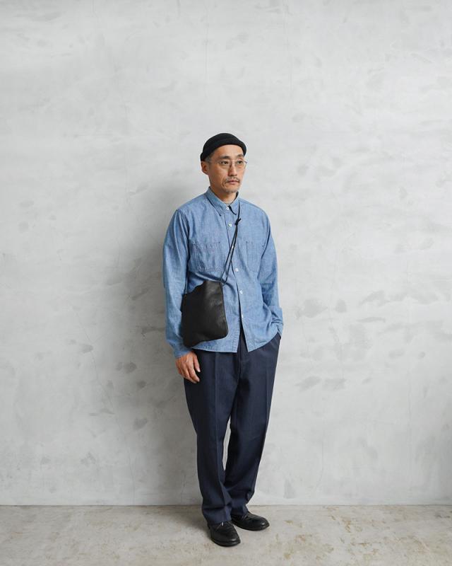 ARTS＆CRAFTS アーツアンドクラフツ 1104904 HORSE LEATHER ホースレザー フラットショルダー L 日本製【T】【Cx】｜ARTS＆CRAFTS アーツアンドクラフツ 1104904 HORSE LEATHER ホースレザー フラットショルダー L バッグ メンズ レディース 斜め掛け 本革_1