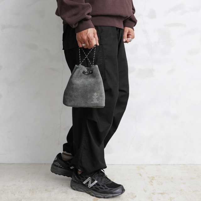 AS2OV アッソブ 091757 WATER PROOF SUEDE MINI DRAW STRING SHOULDER