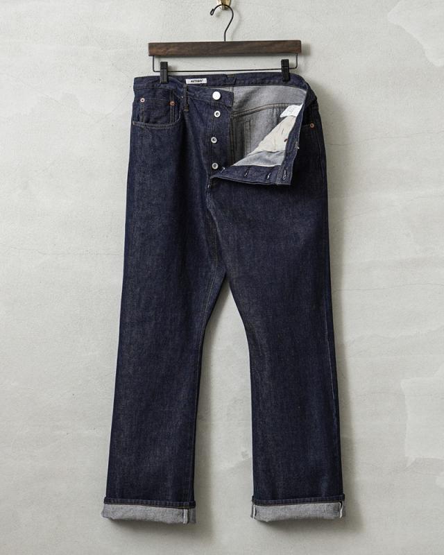AUTHEN オーセン AUT-076-001 VINTAGE STRAIGHT LEG デニムパンツ 日本製【Cx】【T】｜メンズファッション セルビッジデニム 赤耳 アメカジ ストレートパンツ 国産デニム ジーンズ カジュアル 12.5oz シンプル メンズ