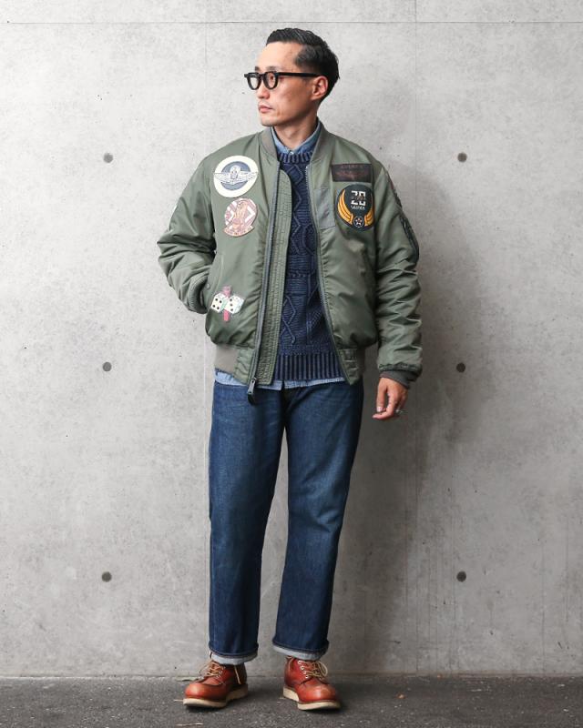 尖んがり10倍！メンズ / AVIREX アビレックス 7835952037 MA-1飛翔上衣 広告業ひな型 TOP GUN【Cx】【7832952014】【T】｜ アウター ミリタリー MA1 アメカジ トップガン ロゴタイプ 刺しゅう ブランド名 格好のいい