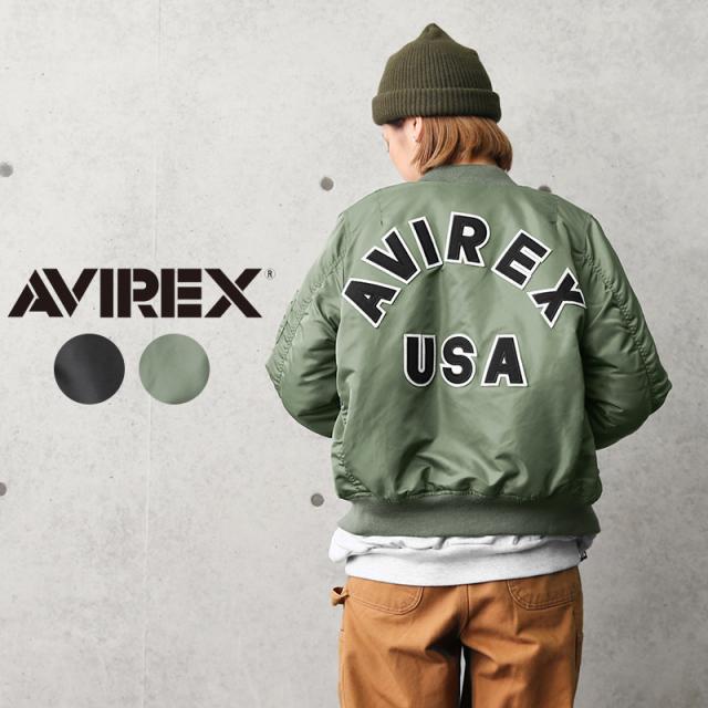 ポイント10倍！AVIREX アビレックス 7835952608 レディース COMMERCIAL LOGO MA-1フライトジャケット【Cx】【7832952602】【T】｜ミリタリージャケット アウター ブルゾン ブランド おしゃれ エムエーワン MA1 大きいサイズ ロゴ