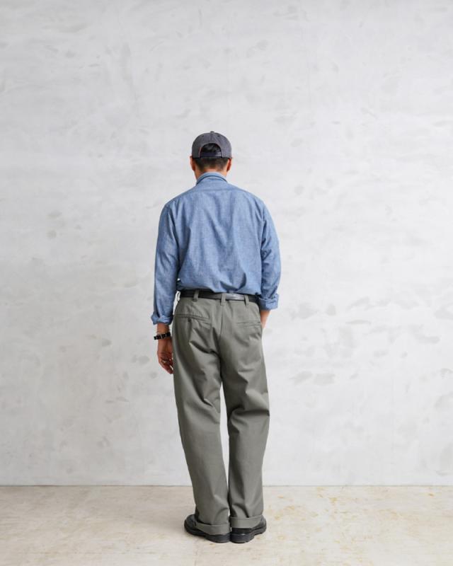 AVIREX アビレックス 6126132 BASIC OFFICER PANTS ベーシック オフィサー チノパンツ【7832910003】【7834910007】【Cx】【T】｜メンズ オフィサーパンツ ミリタリー アメカジ チノクロス ゆったり リラックス ワークパンツ 米軍 タウンユース ジッパーフライ_2