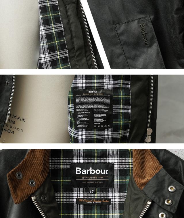 Barbour バブアー MWX2497 BLOUSON TRANSPORT WAX JACKET（ブルゾン トランスポート ワックス ジャケット）スタンドカラー ワックス ブルゾン【Sx】【T】_12