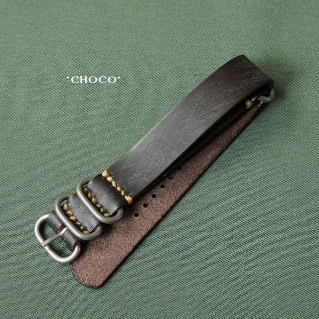 BARK OUTSIDERS バークアウトサイダーズ Genuine Nato Strap レザー NATOストラップ（腕時計用ベルト）日本製【Cx】【T】_1