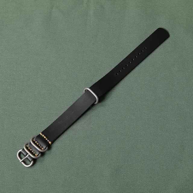 BARK OUTSIDERS バークアウトサイダーズ Genuine Nato Strap レザー NATOストラップ（腕時計用ベルト）日本製【Cx】【T】_3