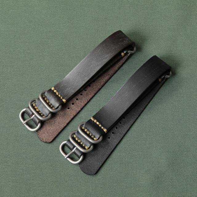 BARK OUTSIDERS バークアウトサイダーズ Genuine Nato Strap レザー NATOストラップ（腕時計用ベルト）日本製【Cx】【T】_5