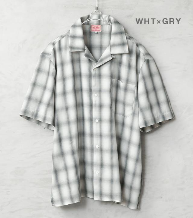 BIG MIKE ビッグマイク 102615531 レーヨン ミックス オンブレチェック S/S シャツ【Cx】【T】_2