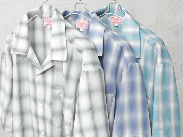BIG MIKE ビッグマイク 102615531 レーヨン ミックス オンブレチェック S/S シャツ【Cx】【T】_7