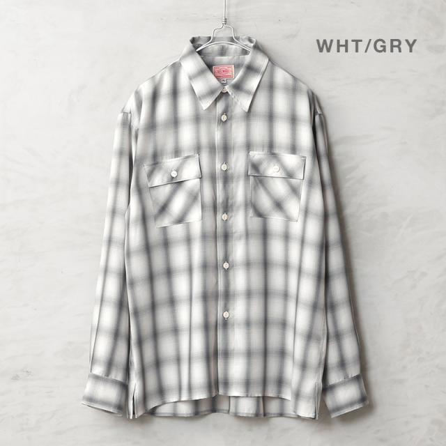 BIG MIKE ビッグマイク 102615013 レーヨン ミックス オンブレチェック スリッド L/S シャツ【Cx】【T】_2
