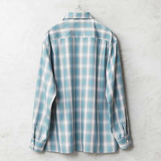 BIG MIKE ビッグマイク 102615013 レーヨン ミックス オンブレチェック スリッド L/S シャツ【Cx】【T】_5