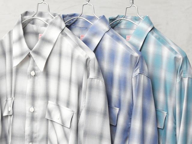 BIG MIKE ビッグマイク 102615013 レーヨン ミックス オンブレチェック スリッド L/S シャツ【Cx】【T】_7