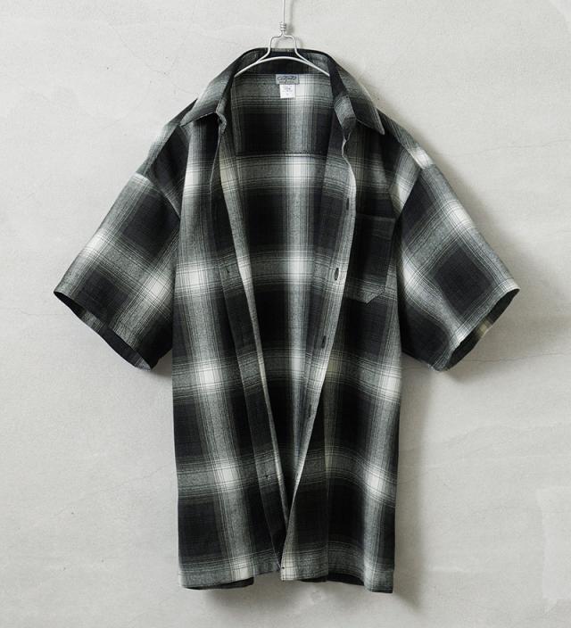 Cal Top キャルトップ CLTP2000S PLAID S/S SHIRT プラッド オンブレチェック シャツ MADE IN USA【T】【Cx】｜メンズ 半袖シャツ トップス 大きいサイズ ネルシャツ 柄シャツ カジュアル ブランド おしゃれ_9