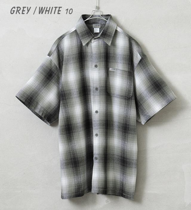 Cal Top キャルトップ CLTP2000S PLAID S/S SHIRT プラッド オンブレチェック シャツ MADE IN USA【T】【Cx】｜メンズ 半袖シャツ トップス 大きいサイズ ネルシャツ 柄シャツ カジュアル ブランド おしゃれ_2